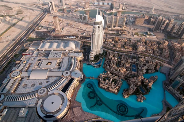 Vista desde el mirador Burj Khalifa. Emiratos Árabes Unidos — Foto de Stock