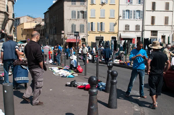 Loppmarknad i marseille — Stockfoto