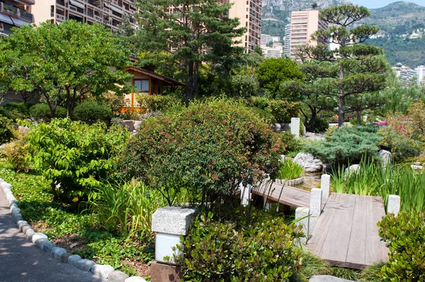 Japanese garden of Monaco — Stock Photo, Image