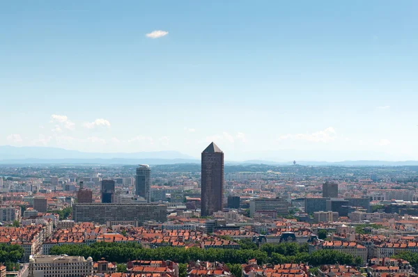 La vista aérea panorámica en Lyon, Francia —  Fotos de Stock