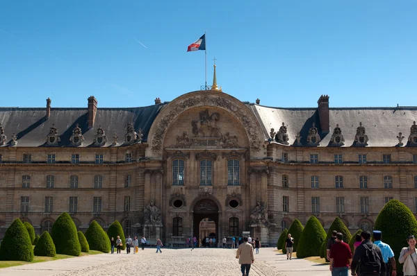 Les Invalides hospital and chapel dome — Stock Photo, Image