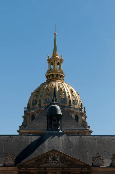 Les Invalides hospital and chapel dome — Stock Photo, Image