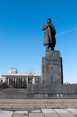 heykeli vladimir lenin krasnoyarsk içinde