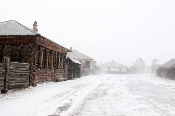 Assentamento de tipo urbano siberiano Shushenskoye — Fotografia de Stock