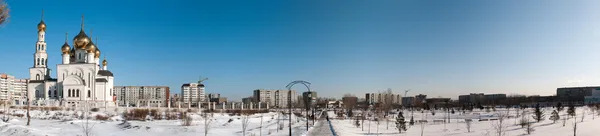 Catedral de la Transfiguración en Abakan — Foto de Stock