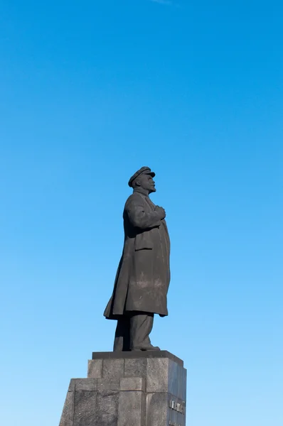 Statue of Vladimir Lenin in Krasnoyarsk — Stock Photo, Image