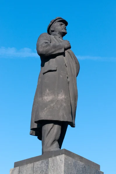 Estátua de Vladimir Lenin em Krasnoyarsk — Fotografia de Stock