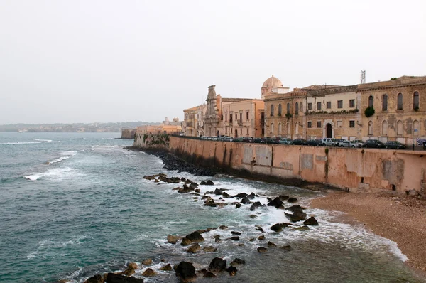 Vista sobre a capa da ilha de Ortigia — Fotografia de Stock