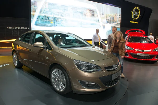 Opel astra nowe - Światowa premiera — Zdjęcie stockowe