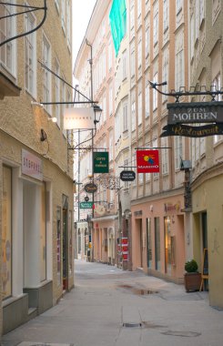 Getreidegasse salzburg oteli sokak