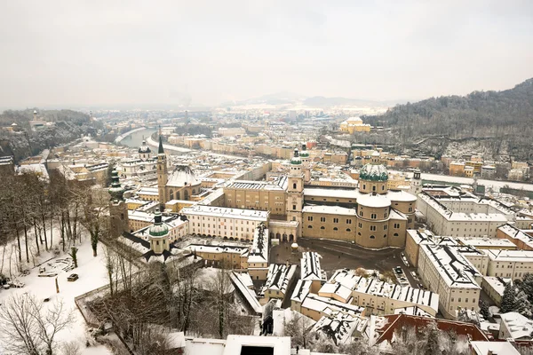 萨尔斯堡要塞城堡，萨尔茨堡，奥地利 — 图库照片