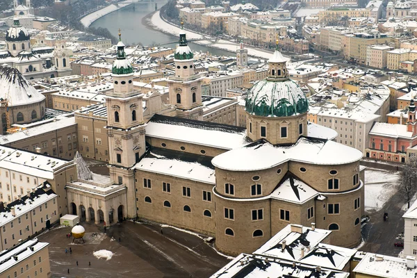 ホーエン ザルツブルク城、ザルツブルク、オーストリア — ストック写真
