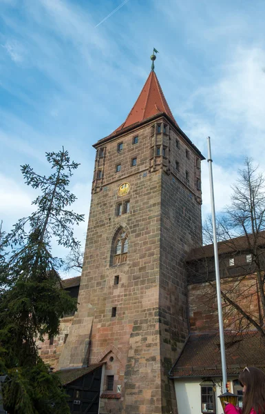 Altstadtarchitektur in Nürnberg — Stockfoto