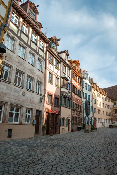 Altstadtarchitektur in Nürnberg — Stockfoto