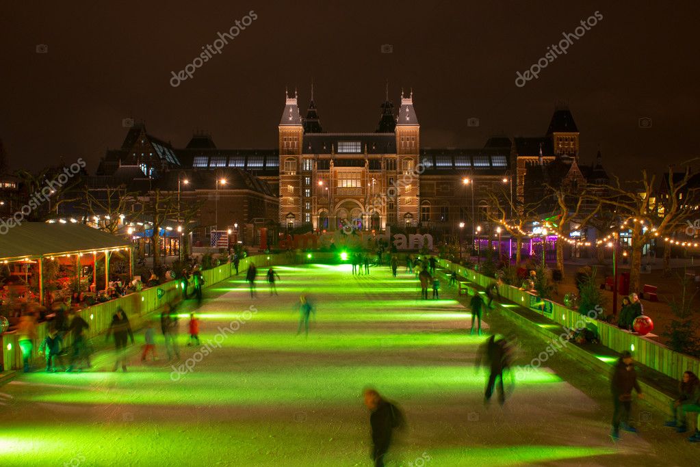 Patinage de Noël, Amsterdam — Photo éditoriale © lexan76 51728101
