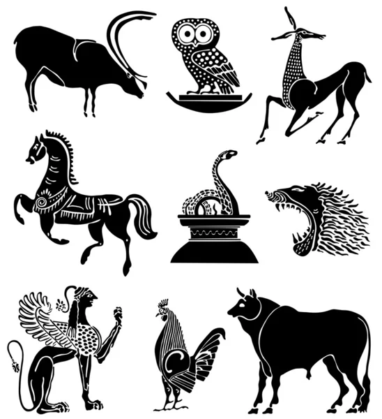 hayvanların simgelerin büyük koleksiyon
