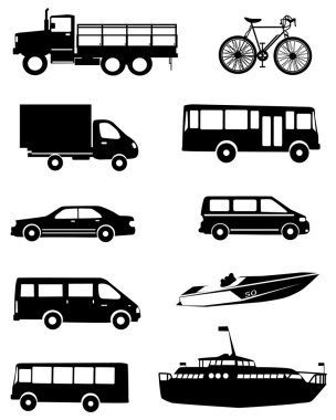 taşıma simgeler koleksiyonu