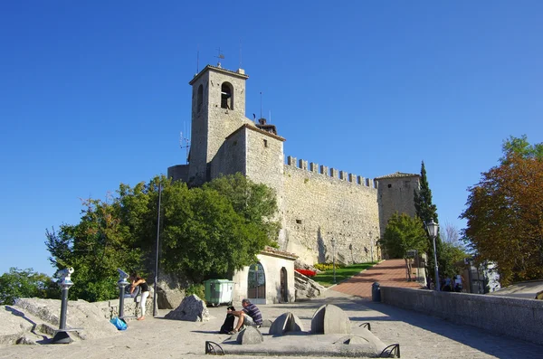 Замок Гуайта в Сан-Марино — стоковое фото