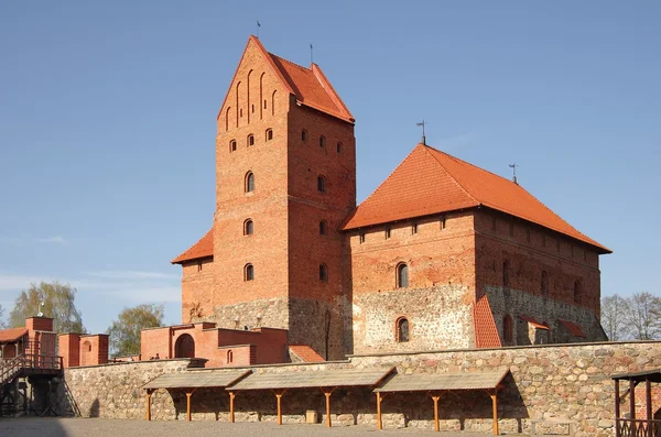 中世纪城堡在 trakai — 图库照片