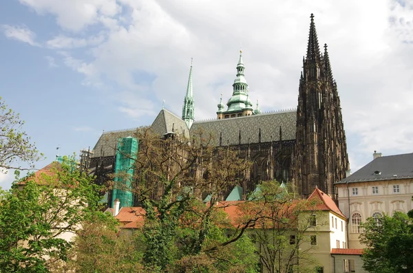 Catedral de São Vito e Castelo de Praga — Fotografia de Stock