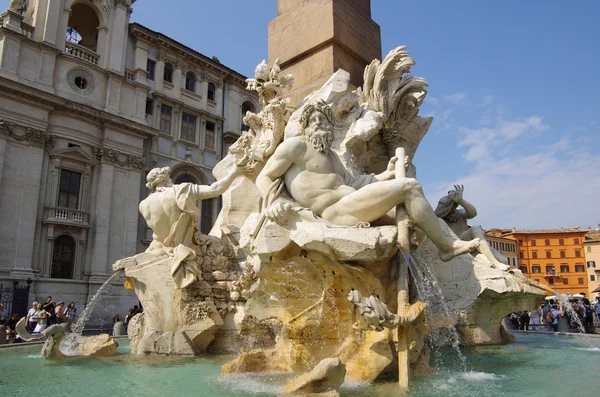 La fontana di quattro fiumi — Foto Stock