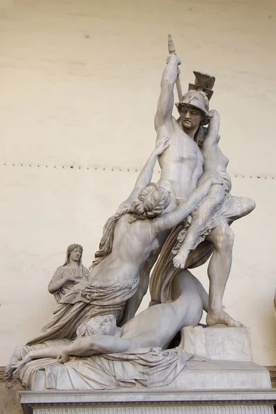 Скульптура "Изнасилование Поликсены" — стоковое фото