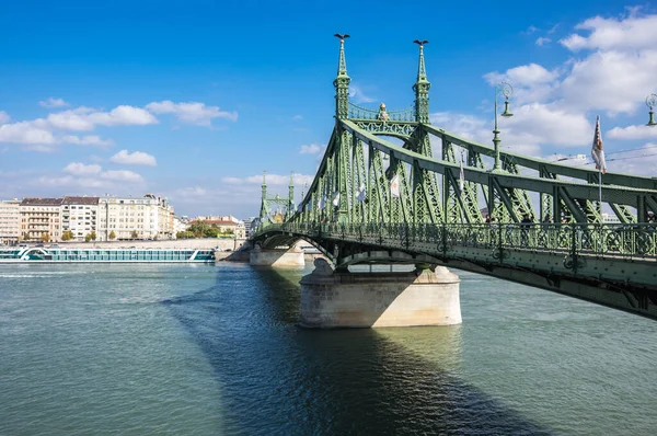 Budapest Hungary October 2019 Liberty Bridge Freedom Bridge Budapest Hungary — Stock Photo, Image