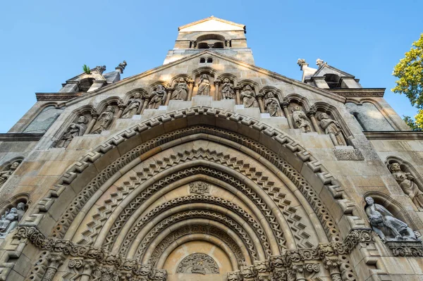 Capilla Castillo Vajdahunyad Parque Ciudad Budapest Hungría — Foto de Stock