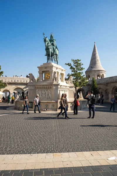 Budapest Węgry Październik 2019 Baszta Rybacka Jest Jednym Najbardziej Znanych — Zdjęcie stockowe