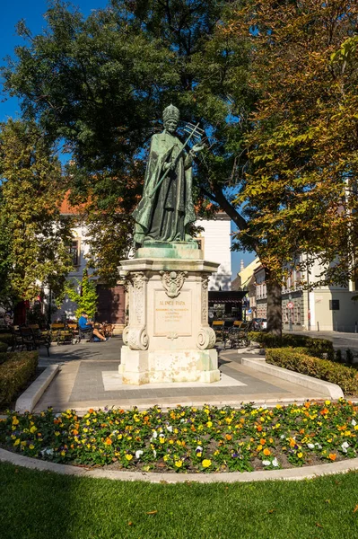 Budapest Węgry Października 2019 Pomnik Papieża Innocentego Budapeszcie Stolicy Węgier — Zdjęcie stockowe