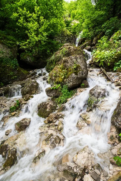 Waterfall Cherek Gorge Caucasus Mountains Kabardino Balkaria Russia — Stock Photo, Image