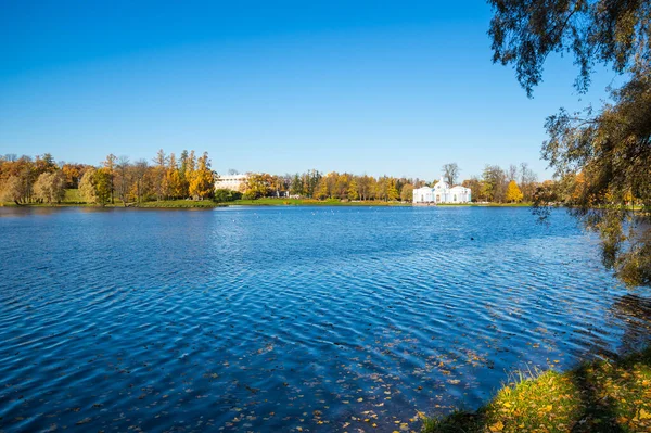 Uitzicht Stadspark Tsarskoje Selo Poesjkin Sint Petersburg Rusland — Stockfoto