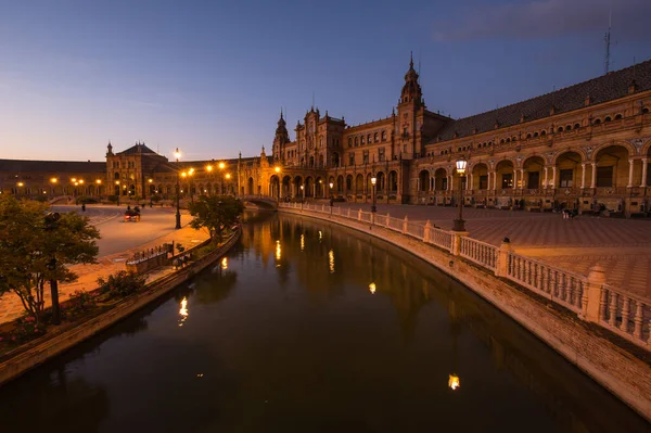 Plaza Espana Praça Espanha Inglês Uma Praça Parque Maria Luisa — Fotografia de Stock