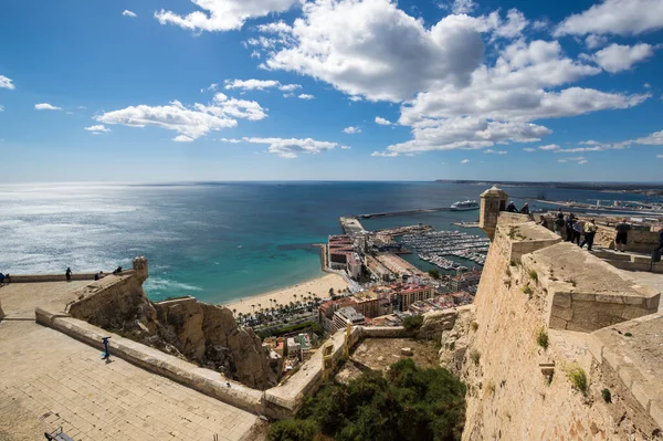 Alicante Spanien April 2019 Panoramautsikt Över Alicante Från Santa Barbara — Stockfoto
