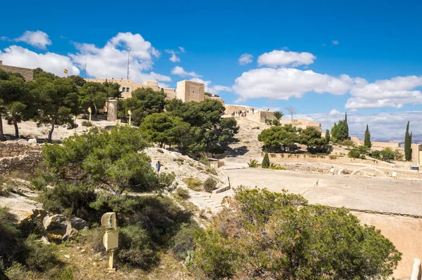 Castillo Santa Bárbara Una Fortificación Centro Alicante España — Foto de Stock