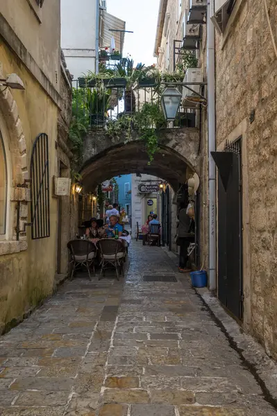 Budva Montenegro June 2019 View Street Old Town Budva Montenegro — Stock Photo, Image