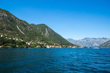 Kotor Körfezi ve Karadağ 'ın Panoraması