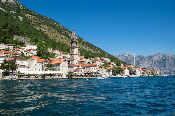 Panorama Bay Kotor Town Perast Montenegro — Stock Photo, Image