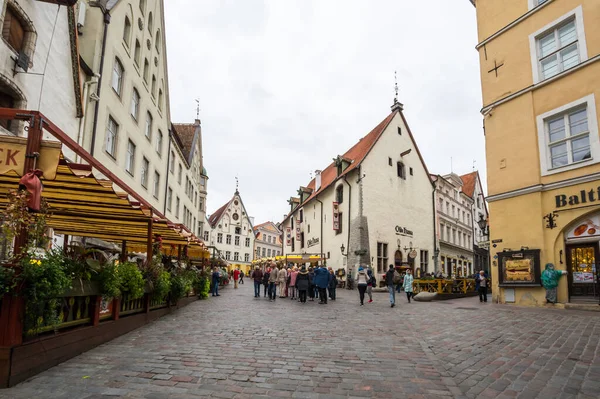 Tallinn Estonia September 2019 Street Old Tallinn Capital Estonia Старе — стокове фото