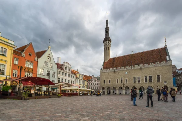 Tallinn Estonia Septiembre 2019 Ayuntamiento Tallin Capital Estonia Ciudad Vieja — Foto de Stock