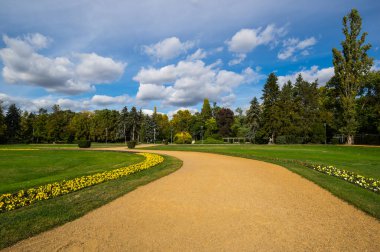 Macaristan, Budapeşte 'deki Margaret Adası' ndaki şehir parkı manzarası
