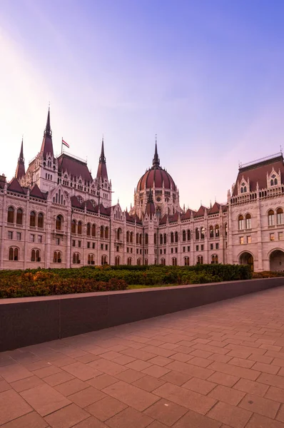 Κτίριο Του Ουγγρικού Κοινοβουλίου Είναι Έδρα Της Εθνοσυνέλευσης Της Ουγγαρίας — Φωτογραφία Αρχείου
