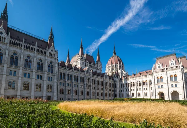 Magyar Parlament Épülete Magyar Országgyűlés Székhelye Magyarország Egyik Nevezetessége Népszerű — Stock Fotó