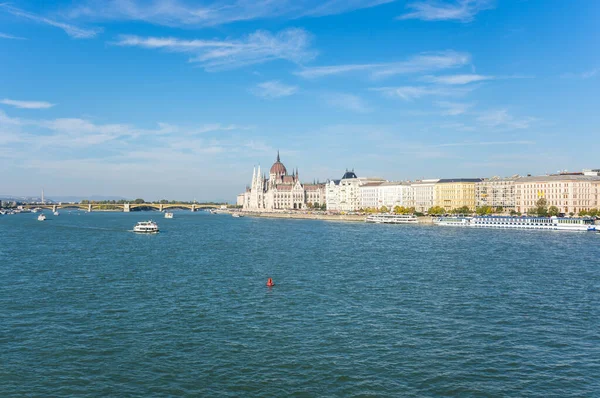 View River Danube Budapest City Hungary Danube Second Longest River — Stock Photo, Image