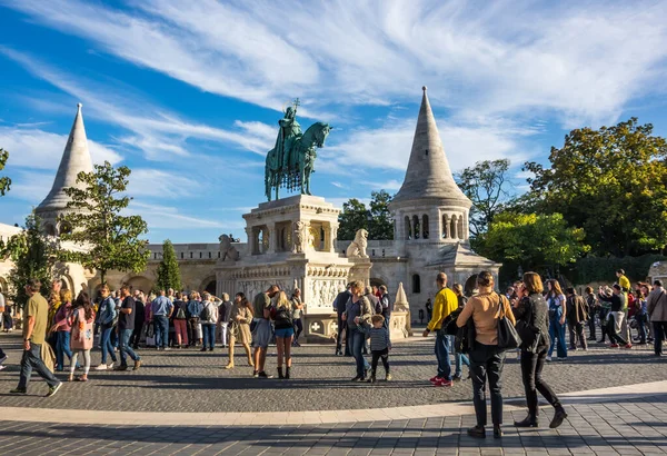 Budapest Hongarije Oktober 2019 Vissersbastion Een Van Bekendste Monumenten Boedapest — Stockfoto