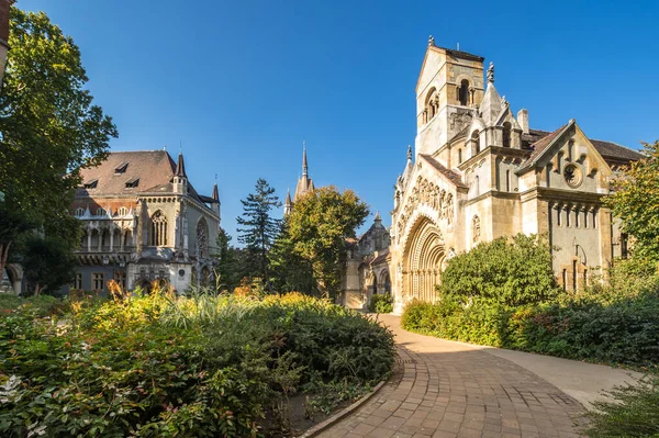 Castelo Vajdahunyad Castelo Parque Cidade Budapeste Hungria — Fotografia de Stock