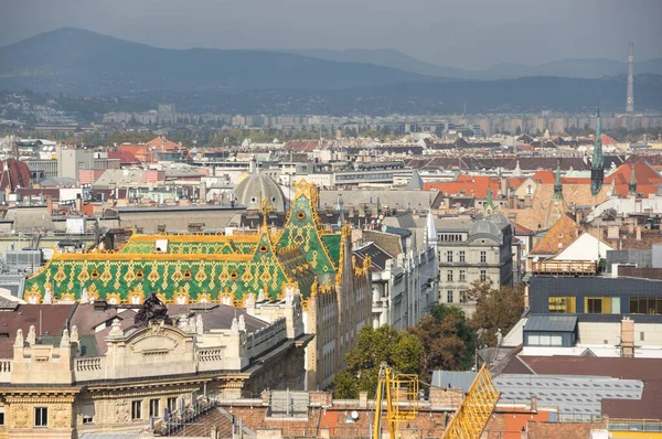 Top View Historical Center Budapest Capital Hungary — Stockfoto