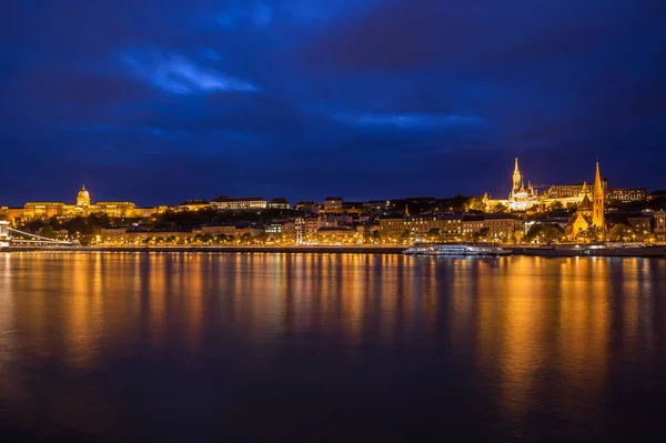 Vista Del Río Danubio Centro Histórico Budapest Capital Hungría — Foto de Stock