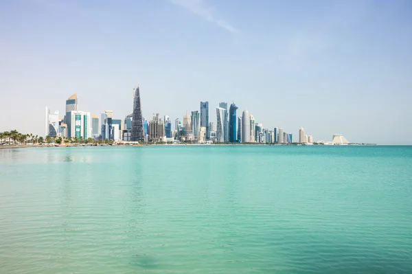 Doha Qatar Ocak 2020 Katar Devleti Nin Başkenti Kalabalık Şehri — Stok fotoğraf