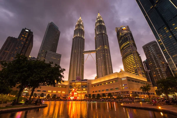 Kuala Lumpur Malaysia January 2020 Petronas Towers Also Known Petronas — Fotografia de Stock